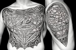 bottle of wine tattoo idea