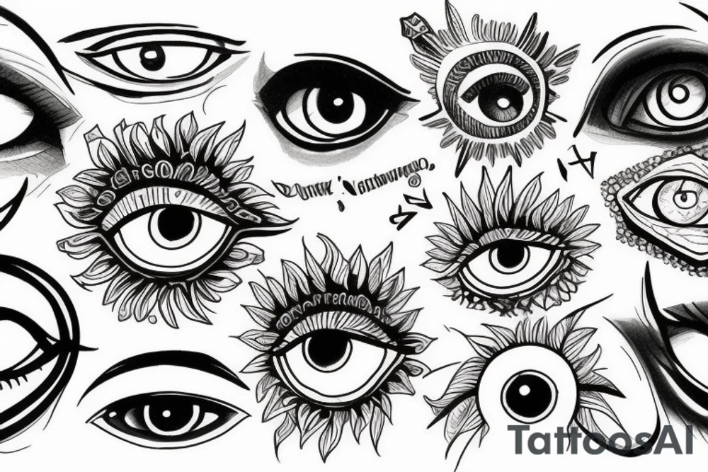 All seeing eye tattoo idea
