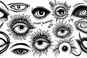 All seeing eye tattoo idea