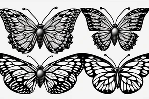 moth morphed in to a butterfly tattoo idea