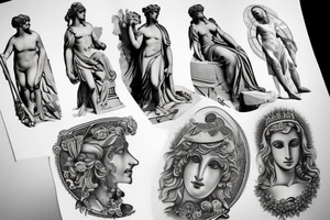 Greek statue tattoo idea