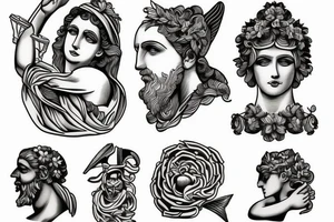 Greek statue tattoo idea