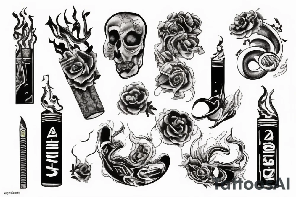 3 Cigarettes tattoo idea