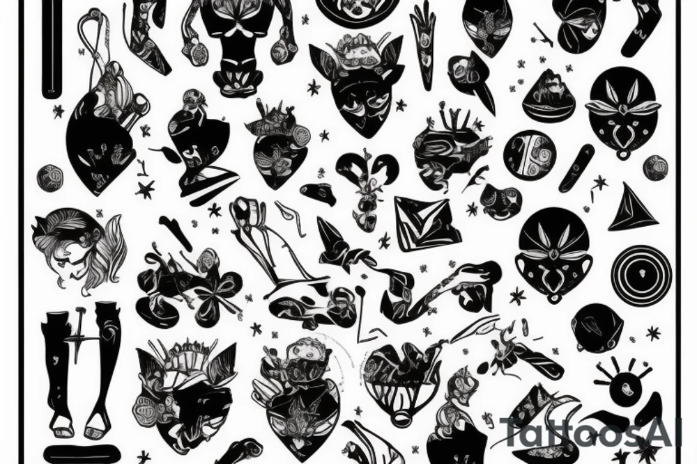 À building with raquet tattoo idea