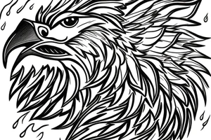 Eagle, Temple, Lightning, Cloud tattoo idea