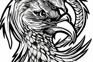 Eagle and Lightning tattoo idea