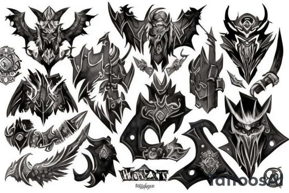 World of warcraft, horde crest and rogue tattoo idea