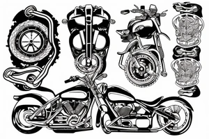 motorcycle chain link Motorcycle Chain tattoo idea