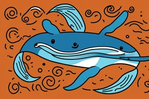 whale swims on the waves tattoo idea