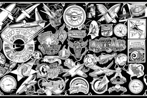 airplane tattoo idea