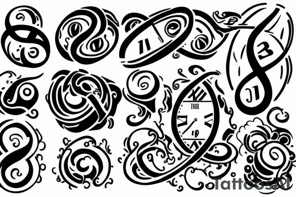 infinity, time, tattoo idea