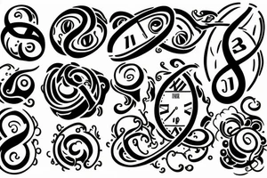 infinity, time, tattoo idea