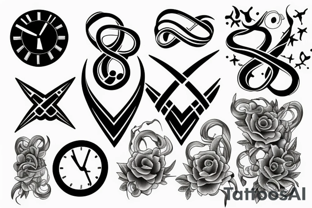infinity, time, tattoo idea