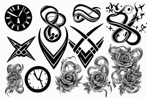 infinity, time, tattoo idea