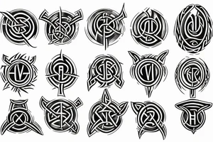Vegvísir runes vikings tattoo idea