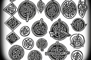 Vegvísir runes vikings tattoo idea