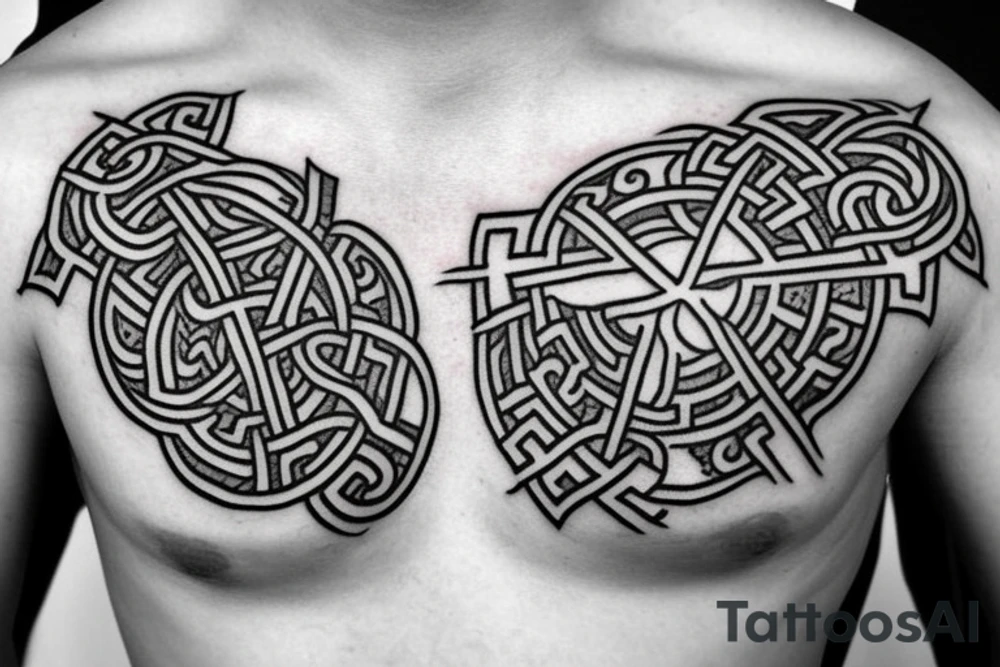 Vegvísir runes vikings tattoo idea