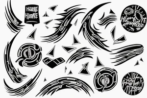 Hurricane behind a door tattoo idea