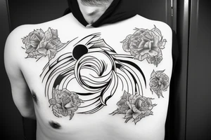 Hurricane behind a door tattoo idea