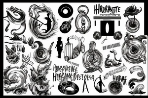 Hurricane behind a door tattoo idea