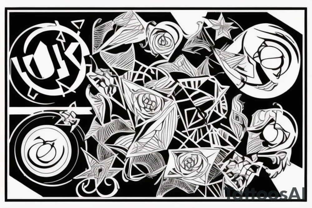 Длинное узкое тату на лучевую кость. Абстракция tattoo idea Длинное узкое тату на лучевую кость. Абстракция tattoo idea