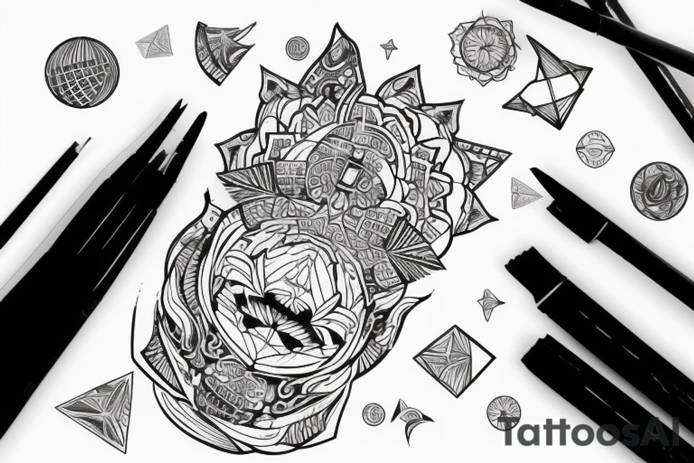 Длинное узкое тату на лучевую кость. Абстракция tattoo idea Длинное узкое тату на лучевую кость. Абстракция tattoo idea