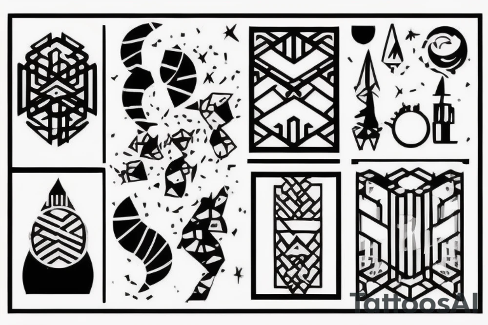 Вертикальное узкое тату на лучевую кость. Абстракция tattoo idea Вертикальное узкое тату на лучевую кость. Абстракция tattoo idea