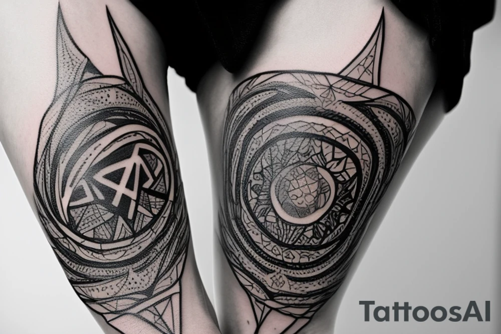 Вертикальное узкое тату от запястья до локтя. Абстракция tattoo idea Вертикальное узкое тату от запястья до локтя. Абстракция tattoo idea