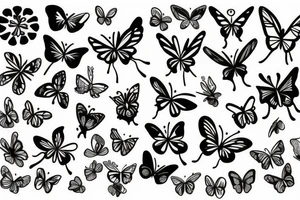 Flover or butterfly tattoo idea
