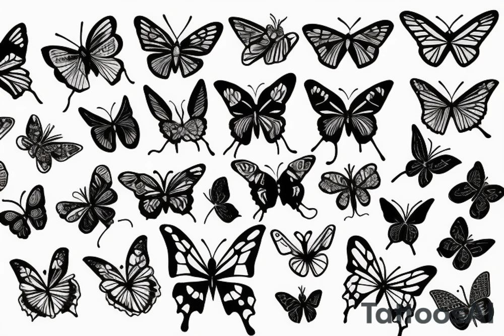 Flover or butterfly tattoo idea