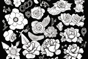 Flover tiny tattoo idea