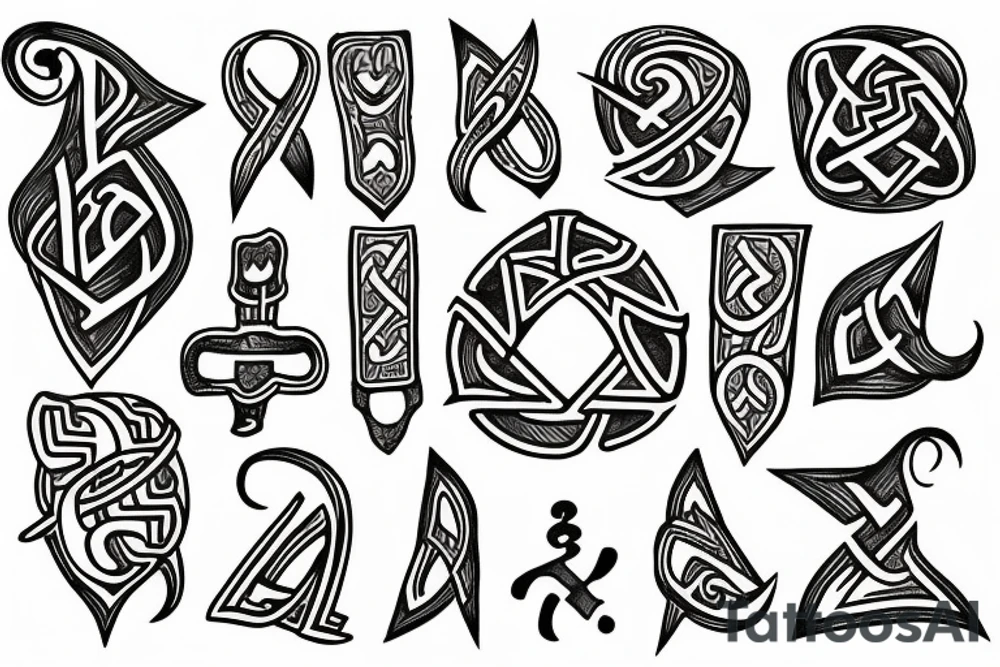 Runes tattoo idea