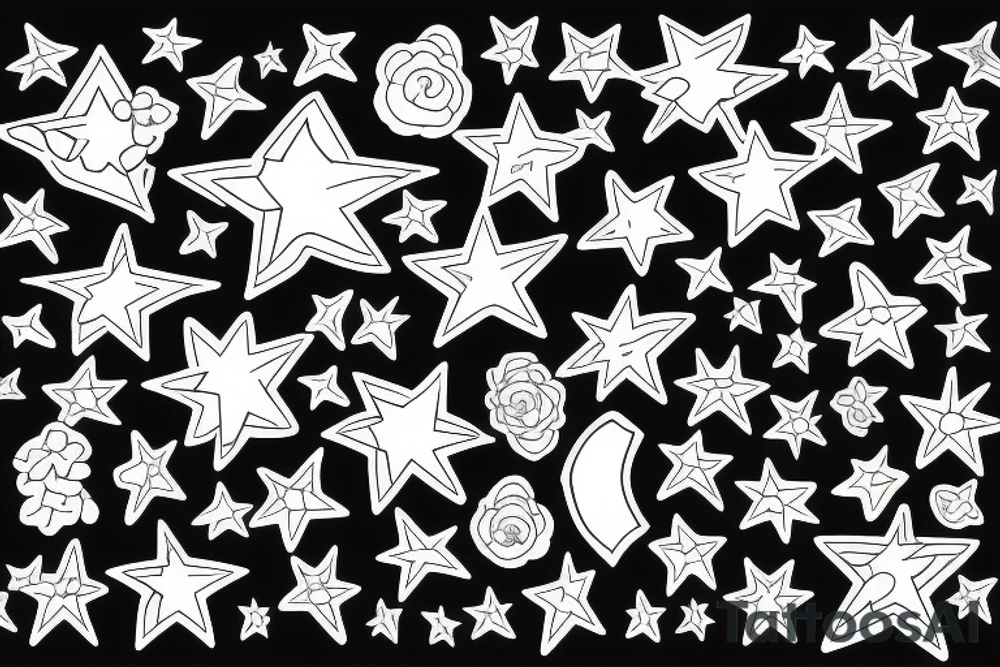 Stars tattoo idea