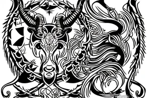 3 zodiac Sign combine Leo, Cancer, taurus for a half selve tattoo idea