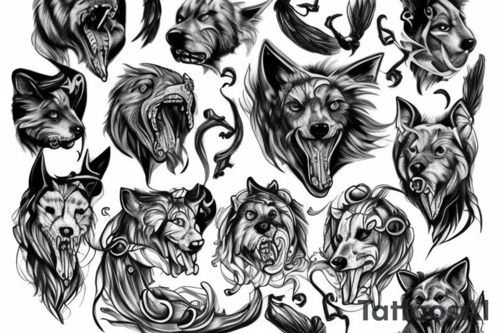 Cerberus tattoo idea