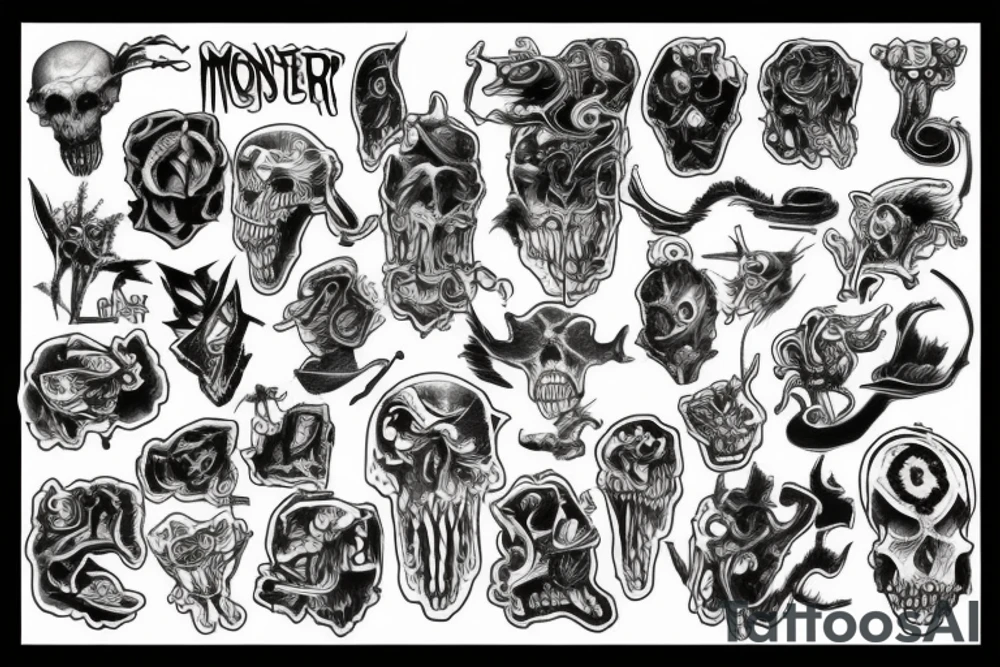 monster tattoo idea