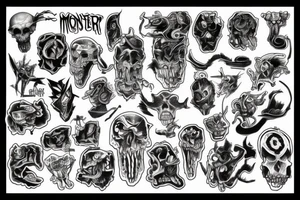 monster tattoo idea