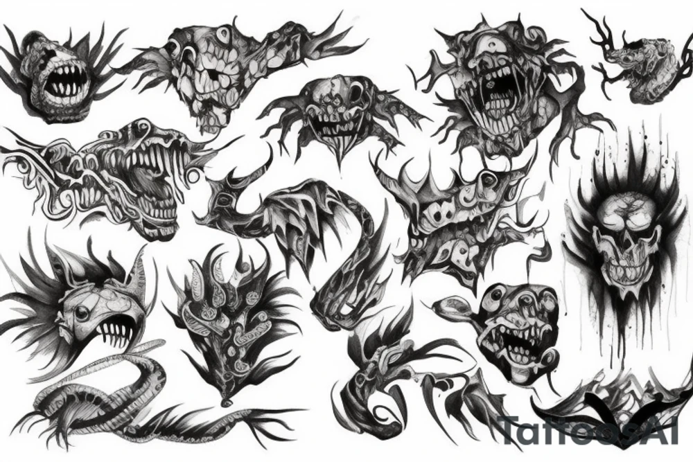 monster tattoo idea