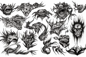 monster tattoo idea