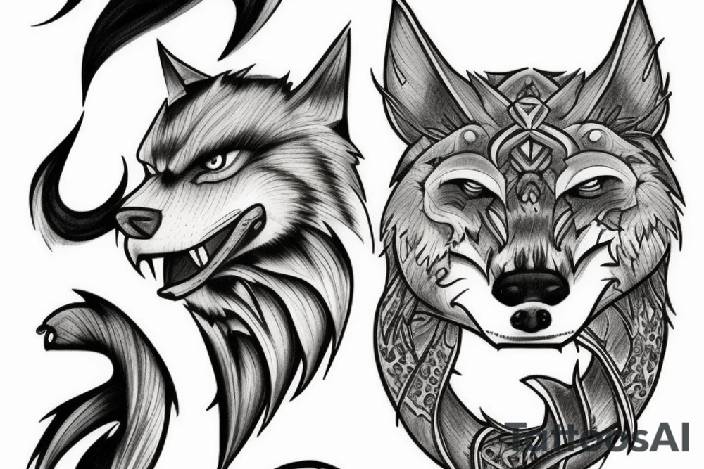 fenrir tattoo idea