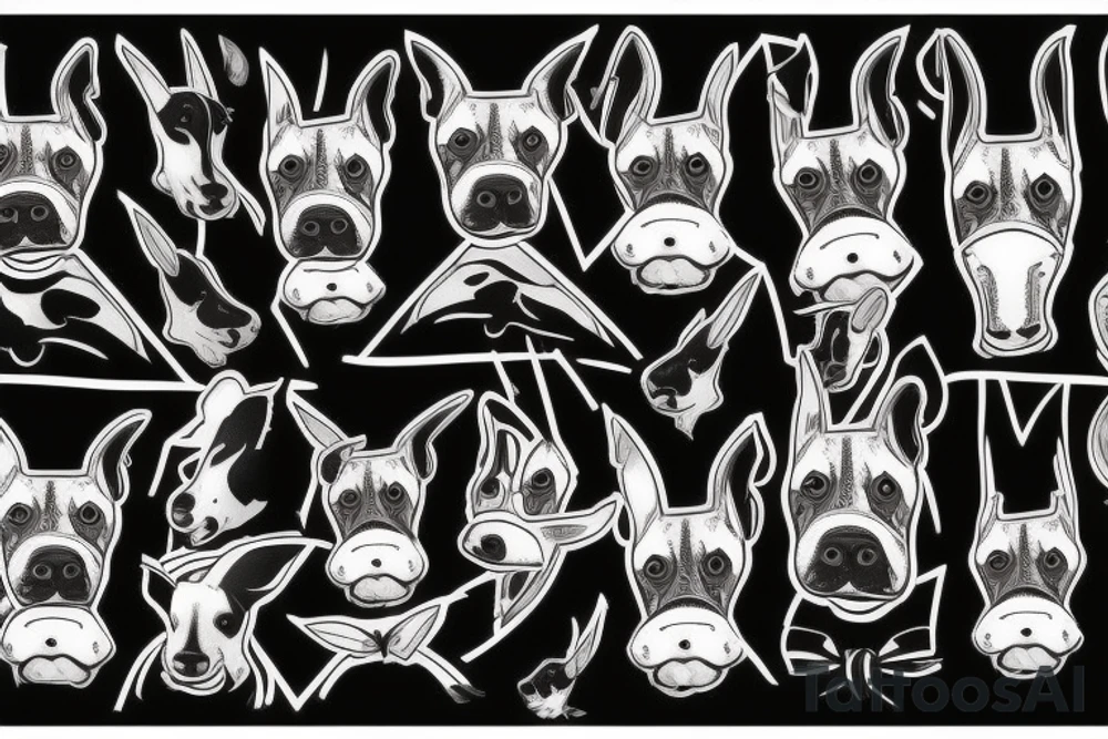Bull-terrier tattoo idea