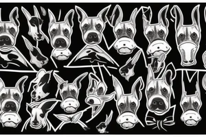Bull-terrier tattoo idea