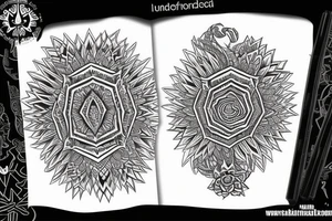 create a spine tattoo using wonders of the world tattoo idea