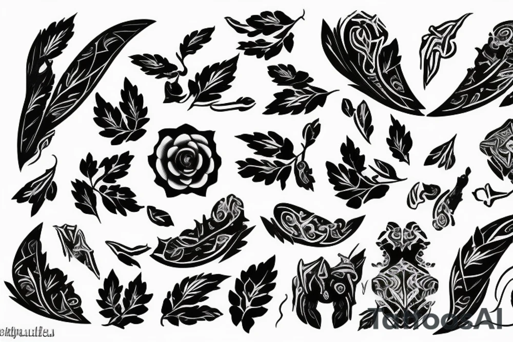 Enu in alfabet tattoo idea