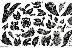 Enu in alfabet tattoo idea