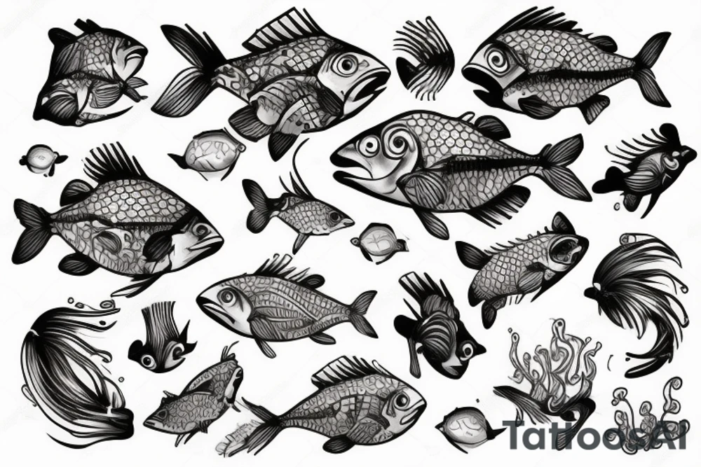 Dropfish tattoo idea