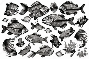 Dropfish tattoo idea