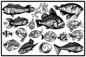 Dropfish tattoo idea