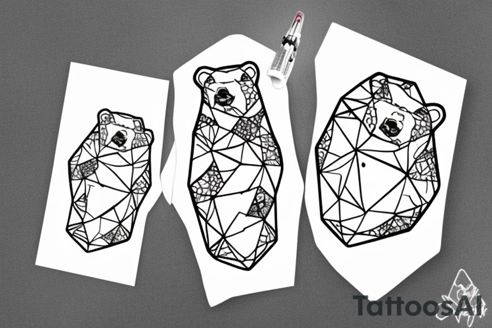 Ursa mayor, constellation, polar bear tattoo idea