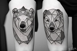 Ursa mayor, constellation, polar bear tattoo idea